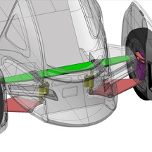 EV cfrp Leaf suspension